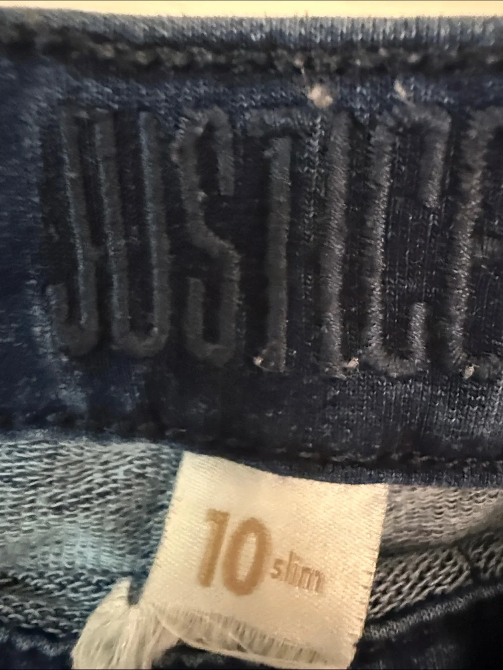 Justice Girls Navy Blue Stretch Jeggings